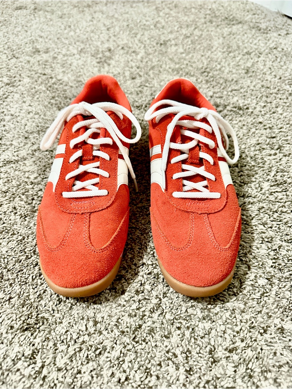 Keds Red/Orange Suede Sneakers size 9